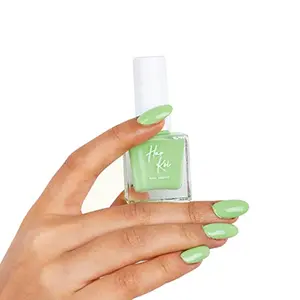 Harkoi Nail Serum & Lacquer Combo Set of 3 Let's Go Green( Succulent Green Lime Green Sage green) 24 ml ( 8 ml Each )