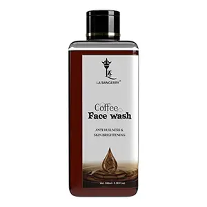 LA'BANGERRY Coffee Face Wash Gel For Men & Women  Anti Acne Face Cleanser For Normal To Oily Skin - Pigmentation & Dark Spots - Natural Ingredients For Healthier Skin Care - 100 ml