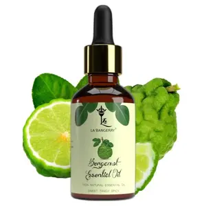 LA'BANGERRY 100% Pure Organic Bergamot Essential Oil For Aromatherapy - Natural Bergamot Oil For Skin Massage Aromatherapy Diffuser Making Long Lasting Scents For Men And Women - 30 ml