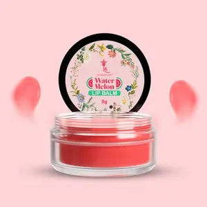 LA'BANGERRY Watermelon Lip Butter Balm for Dry Damaged and Chapped Lips Remove Tanned & Darkened Lips Provide Moisturizing Hydrated Lip Balm For Women Men - 8 Gram