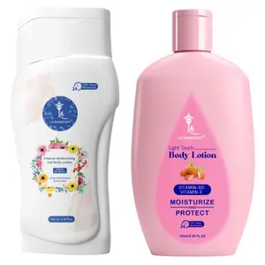 LA'BANGERRY Daily Moisturizing Intense Moisturizing Gel Body Lotion & Light Touch Almond Body Lotion Combo - 24H Fast Absorbing Body Lotion For Fresh And Healthy Skin (Pack Of 2 100 ml Each)