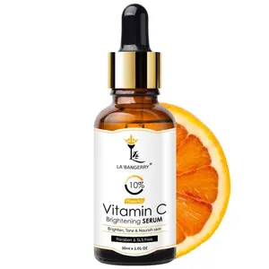 LA'BANGERRY Vitamin C Serum For Face & Eye Area Anti Aging Serum With Ascorbic Acid For Dark Spots Fine Lines And Wrinkles - Skin Collagen Hydrate & Plump Skin Healthy Glowing Skin For Women & Men - 30 ml