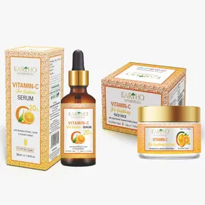 Eartho Essential Vitamin C Skin Radiance Serum 30ml And 20% Vitamin C Pack 50g