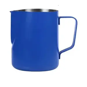 Dynore Stainless Steel Navy Blue Color Milk Jug- 600 ml
