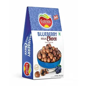Eatriite Blueberry Milk Chocolate (Milk-chocolate coated Blueberries) Bites (200 g)