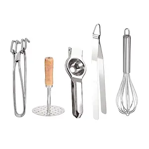 Dynore Stainless Steel 5 Pcs Kitchen Tool Combo Set