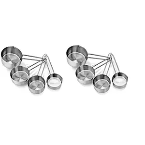 Dynore Stainless Steel Wire Measuring Cup Set for Cooking and Baking- Set of 2