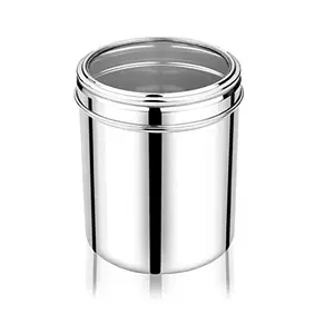 Dynore Stainless Steel Kitchen Storage See Through Canister/Container- 500 ml