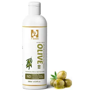 Kalp 7 HERBS Olive Oil - pressedExtra virgin & 100% pure for skin hair & massage-200ml