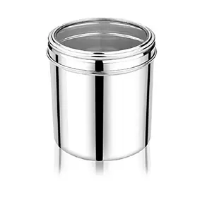 Dynore Stainless Steel Kitchen Storage See Through Canister/Container- 1250 ml
