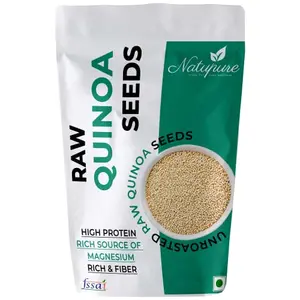 Natupure Raw White Quinoa for Management Rich in Iron and Fibre Healthy Seeds 50gm