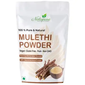 Natupure Mulethi Powder For Skin and Hair Care | 100% Natural  50gm