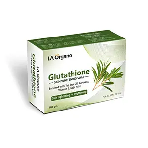 LA Organo Glutathione with Tea Tree Aloe Vera Vitamin E for Skin  Brightening - All Skin Types (100gm) Pack of 1