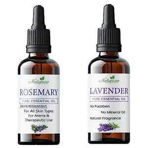 Natupure Rosemary and Lavender Essential Oil Combo Pack