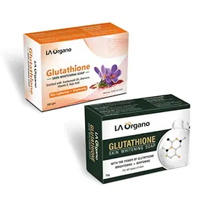 LA Organo Glutathione Gluta Green & Kumkumadi For Lightening & Brightening for All Skin Type (Pack of 2)