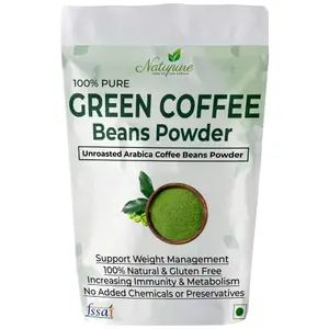 Natupure Green Unroasted Coffee Beans Powder For Management Instant Coffee 100gm