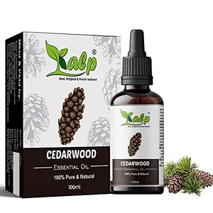 Kalp Cedarwood Essential oil-100% Pure Natural Undiluted therapeutic grade for hair growth skin fungal infection aromatherapy diffuser home fragrance 100ML