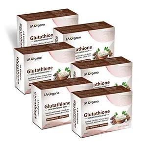 LA Organo Glutathione Shea & Cocoa Butter (100 gm Pack of 6)