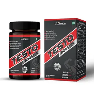 LA Organo Testo Energy Level Workout Stamina Muscle Building Dietary Supplement - 60 Tabs.