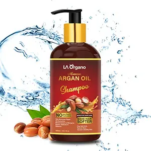 LA Organo Moroccan Argan Hair Shampoo - Sulfate Free Dandruff Shampoo for Men & Women (Pack of 1) 300ML