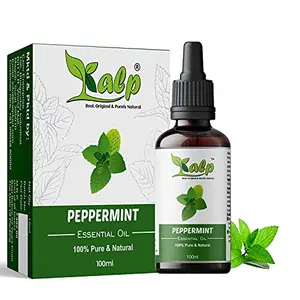 Kalp Peppermint Essential Oil - 100% Pure & Natural for Hair Growth Skin-100ml.