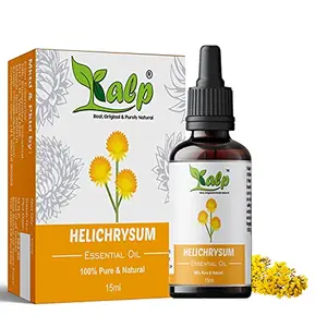 Kalp Helichrysum (immortelle) Essential Oil Pure Undiluted Therapeutic Grade For Aromatherapy Stretch Marks Scars Clear Breathing & Burns (15ml)