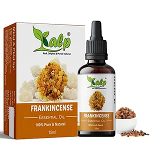 Kalp Frankincense Essential oil 100% Pure Natural Undiluted Pure & Therapeutic Grade For Aromatherapy Skin Pores Tightening Fine Lines and Aromatherapy(15 Ml)