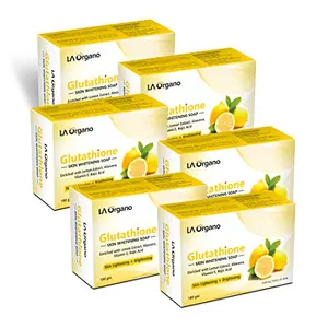LA Organo Glutathione Lemon For Lightening and Brightening for All Skin Type (Pack of 6)