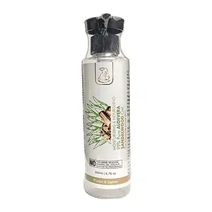 Blush Bunny Organics 99% Pure Aloe Vera Sandalwood Gel for All type of skins & hairs 200ml / 6.76 oz