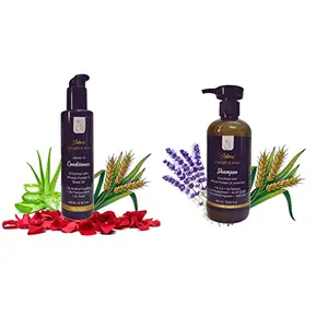 Blush Bunny Organics Combo Pack 100% Natural Adore Strength & Shine Shampoo and Conditioner (300ml Shampoo / 200ml Conditioner)
