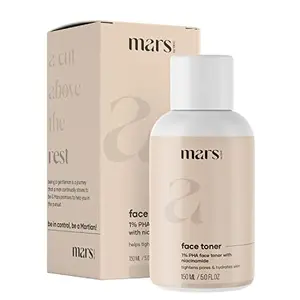 mars by GHC PHA Alcohol Free Face Toner 150 ml | Pore Tightening & Mild Exfoliation For Oily Acne Prone Sensitive & Normal Skin | Hydrating Face Toner For Glowing Skin