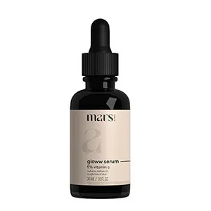 mars by GHC Vitamin C Face Serum Promotes Glowing Skin With 5% Niacinamide Best Suited For Sensitive Skin | Chemical Free (30 ml - Pack of 1)