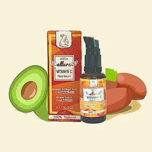 Blush Bunny Organics Allure Vitamin C Face Oil with Kakadu Plum & Bakuchiol | Skin Safe | No Toxic Chemiclas No Artificial Fragrances & No Essential Oils 30ml