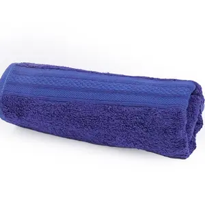 Dvaar The Karira Collection - Festive Blue Bamboo Hand Towel Combo Pack Of Two Eco Friendly Men Women Yoga Gym Towel 600 Gsm
