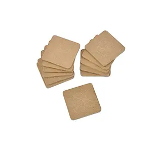 Do-it-Yourself Plain MDFcoasters Set of 12- for Activity - decoupage - DIY MDF Coasters (3.5in X3.5in)