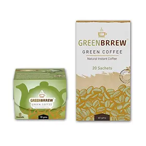 Instant Green Coffee 20'Sachets + 6'Sachets (Natural Flavor) - Arabica With Probiotics