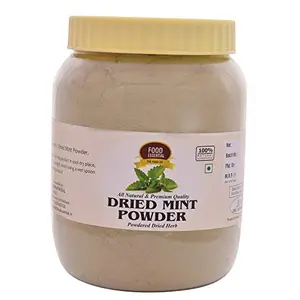 FOOD ESSENTIAL Organic Fine Dried Mint Powder 500 gm (17.63 OZ)