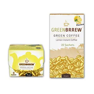 Instant Green Coffee 20'Sachets + 6'Sachets (Lemon Flavor) - Arabica With Probiotics