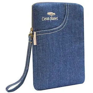 Tablet Sleeve| Case Cover (Blue) - Cotton Denim 7 inch By Clean Planet