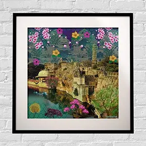 Beautiful Historical Structure Framed Art Print, (12x12)
