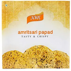 Amritsari Poppadom /Papad Plain - Indian Snacks 250Gm (8.81 OZ)