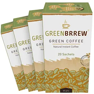 Instant Green Coffee Beans Extract (Natural Flavour) - Pack of 4