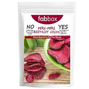 Healthy Delicious Energy Snack Beetroot Chips with Peri-Peri Masala| High Protein Fiber Gluten Free 85 gm