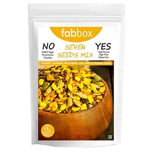 Healthy Delicious Roasted Seven Seeds Mix - Chickpeas Lemon & Chillies | High Protein Fiber Gluten Free 150 gm