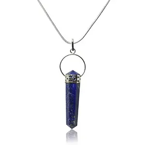 Lapis Lazuli Double Terminated Pendant/Locket with Chain