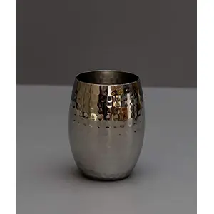 Wine Glass| Beer Wine Premium Tumbler for Keeping it Chilled Home or Party Use| Hotel drinkware Cocktail Scotch Whiskey mocktail Unbreakable mocktail Glass (Silver) 16 Ounce/470 ml
