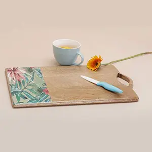 Non-Slip Wooden Mango Choping|Cutting Board with Surface with Handle for Kitchen