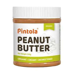 Pintola Organic Peanut Butter (Creamy) 350g (Pack of 1)
