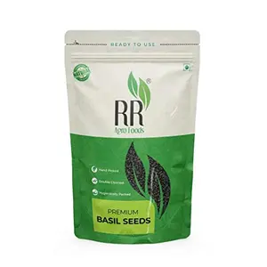 RR Agro Foods Basil Seeds 500 GM | Tukmariya | Falooda Seeds | Basil Seeds for Weight Loss Pack of 1