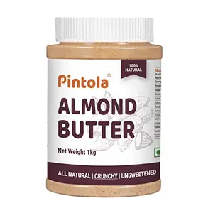 Pintola All Natural Almond Butter (Crunchy) (1kg)